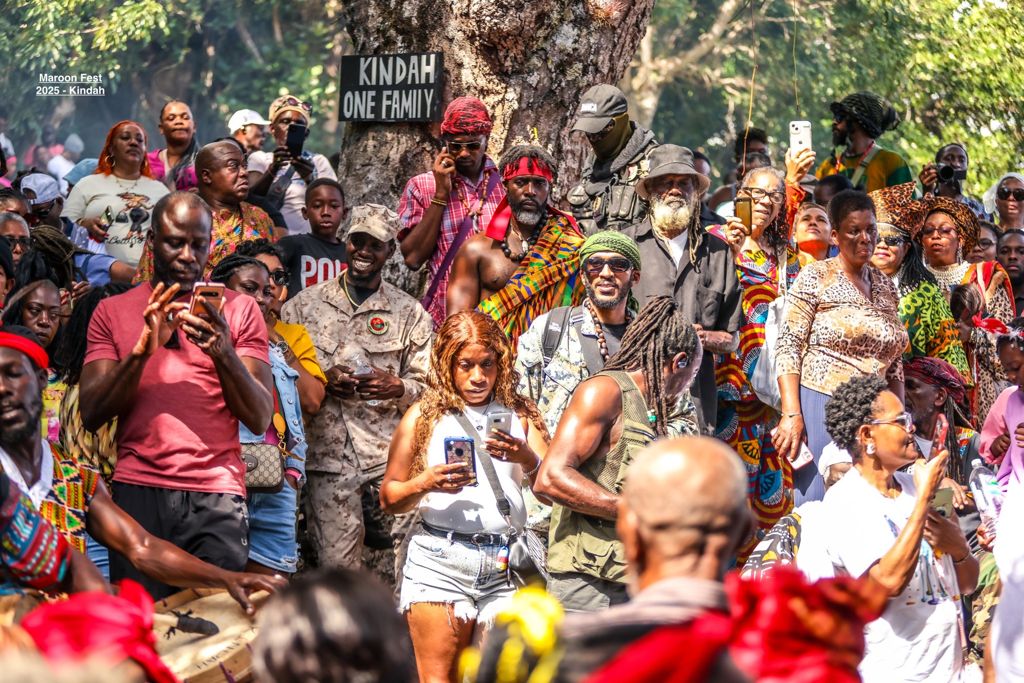 A gathering beneath the Kindah tree at the 2025 festival