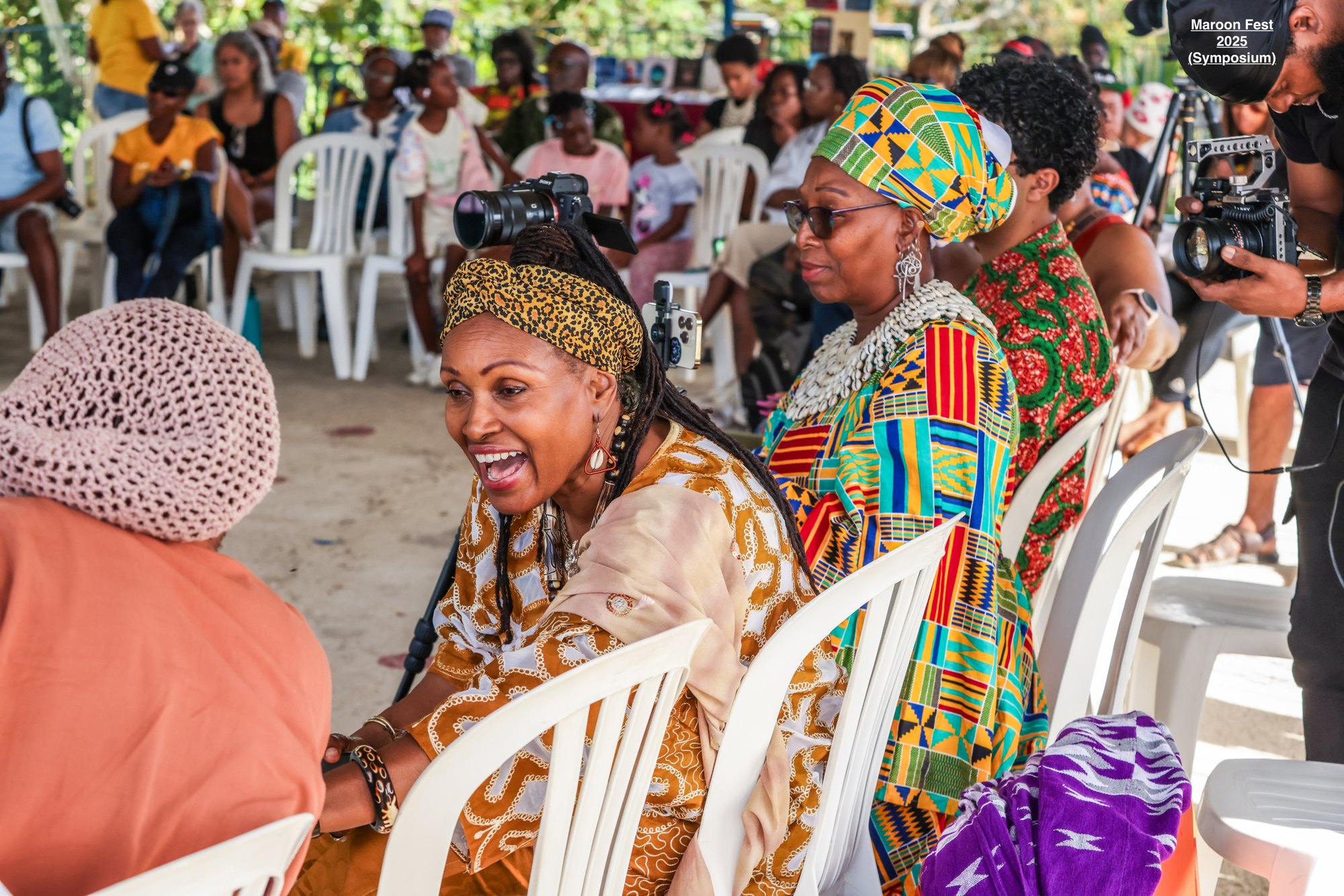 Festival participants sharing a moment at the 2025 symposium